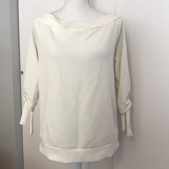 Dynamite (White) off the shoulder sweatshirt - Picture 4 of 5